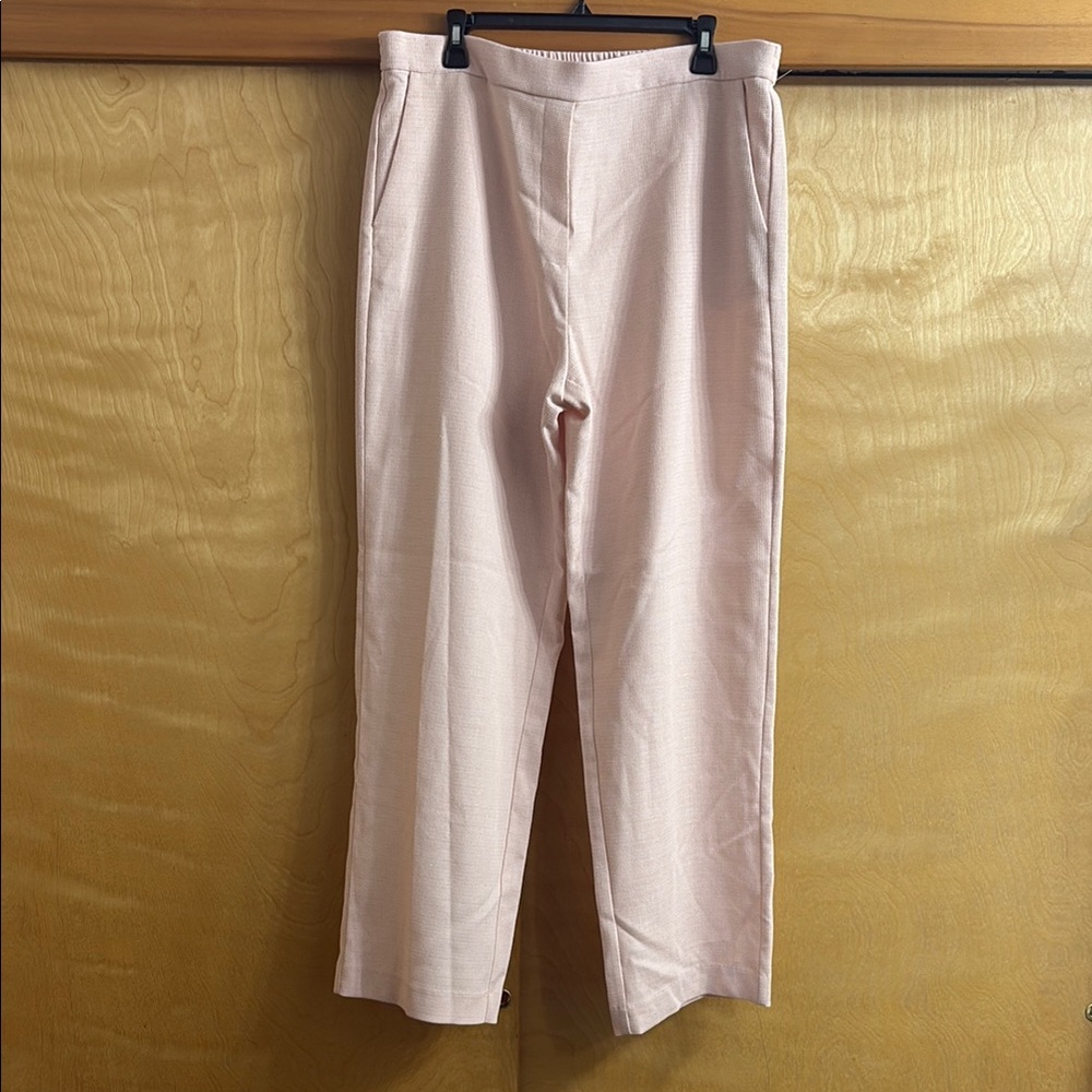 NWOT WAYF Pink Sparkly Wide Leg Pants Size XL